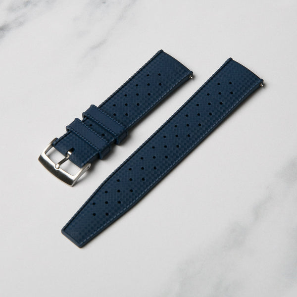 Blue Tropic FKM Rubber watch strap by North Straps