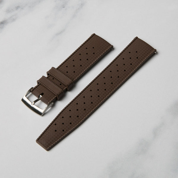 Brown Tropic FKM Rubber watch strap by North Straps