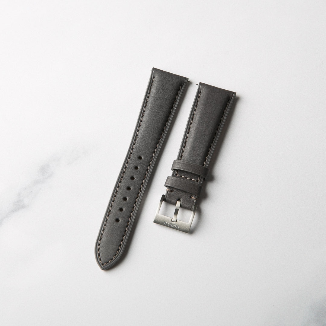 Dark Green Barenia Leather Watch Strap Dark Green Barenia 