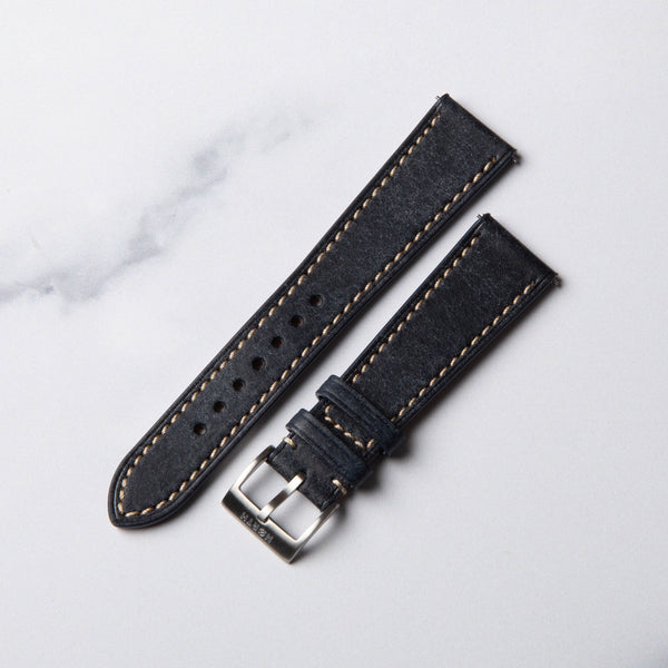 Navy Blue  Pueblo leather watch strap by North Straps