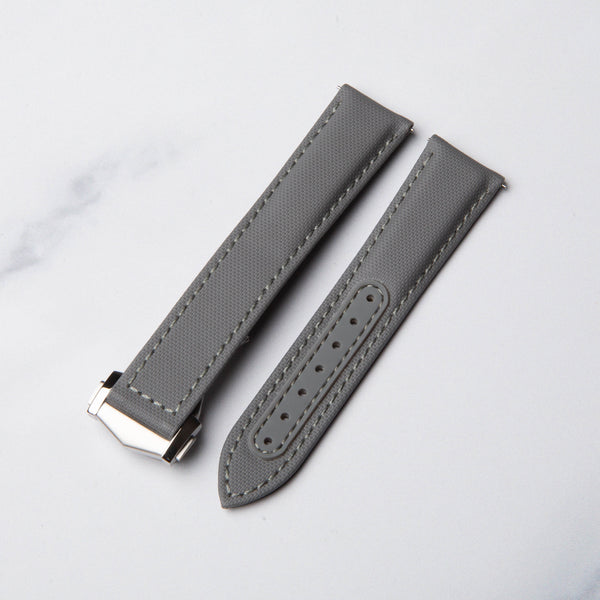 North Straps Fathoms Foldover Watch Strap in Grey