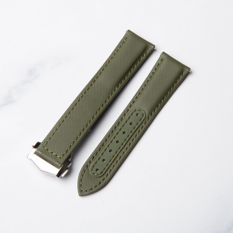 North Straps Fathoms Foldover Watch Strap in Green