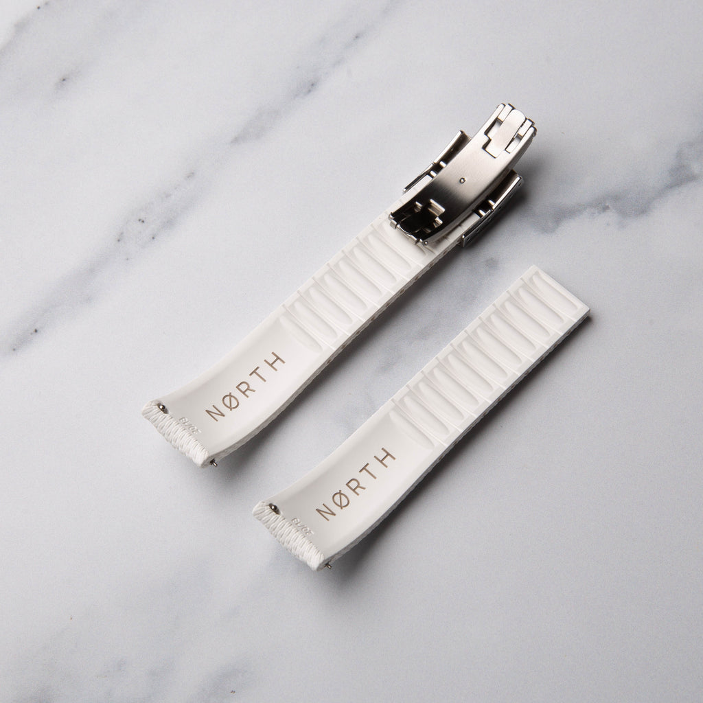 White FKM Rubber CTS Watch Strap