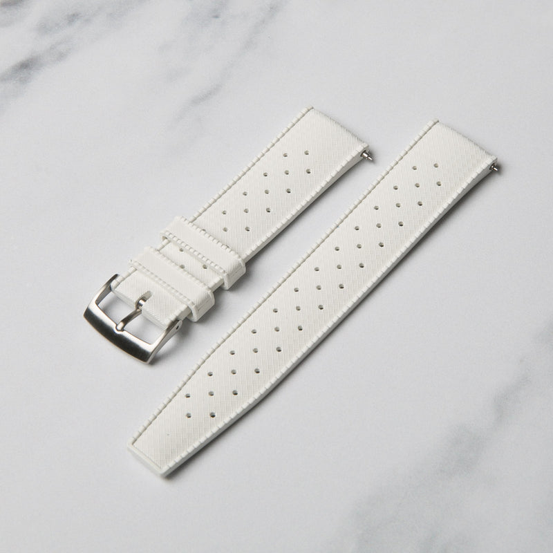 White FKM Rubber Tropic Strap – North Straps