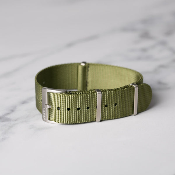 Green Tough Nato watch strap by North Straps