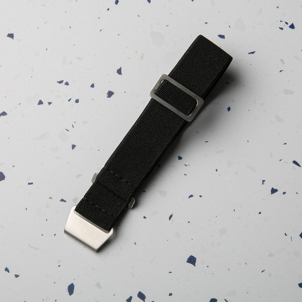 Elastic Para Style Black Watch Strap by North Straps