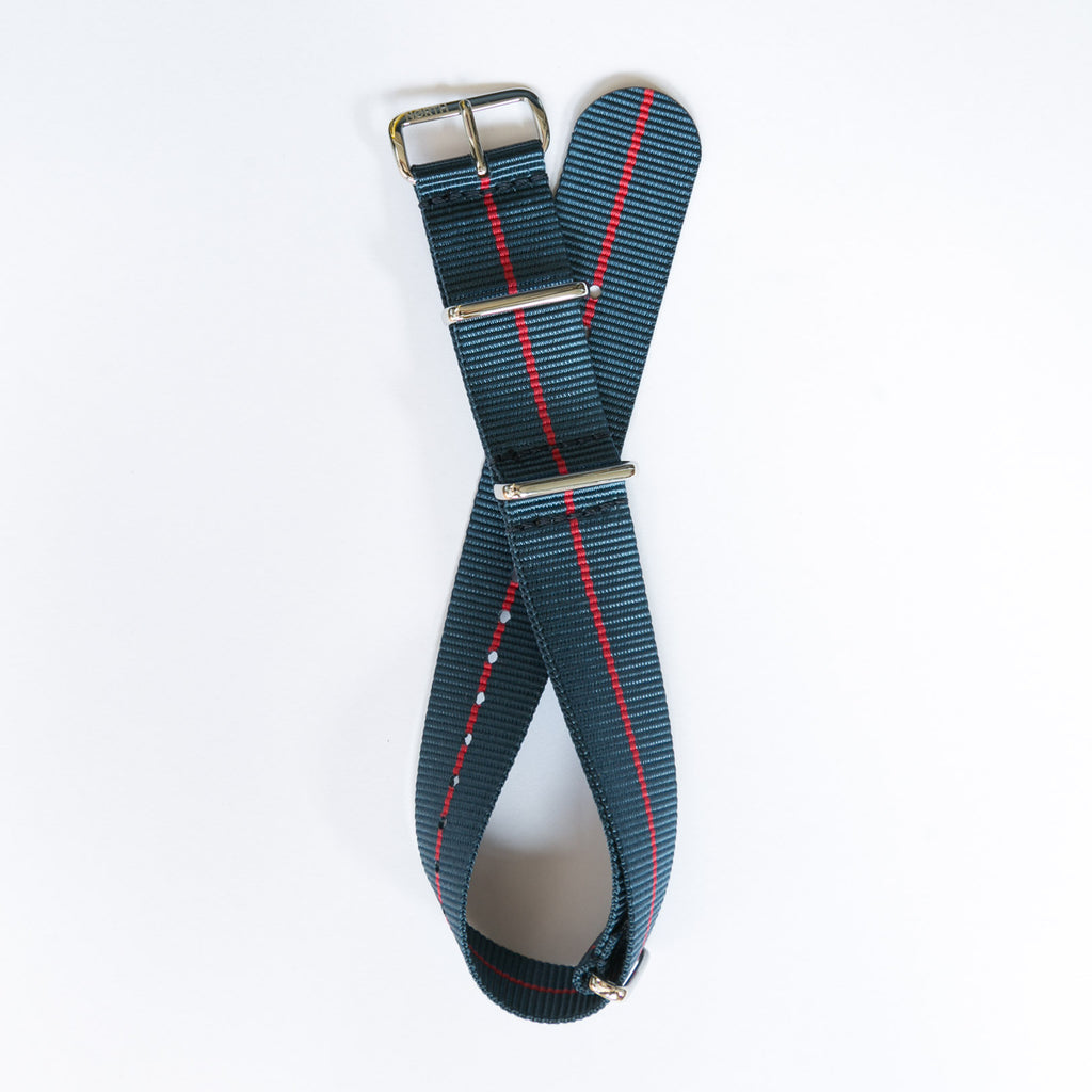 Blue/Red Super Military Watch Strap